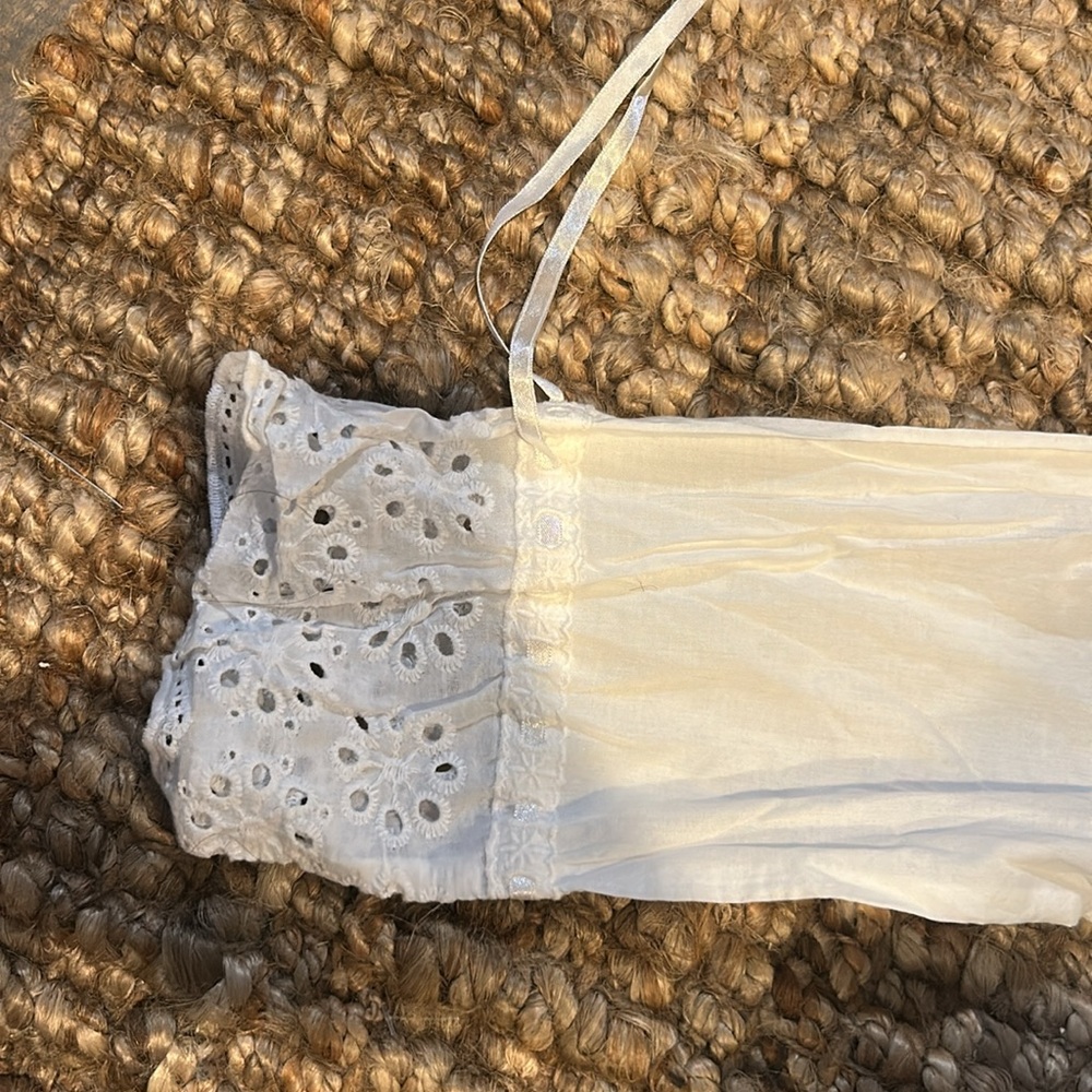 The Paragon 100% Cotton White Prairie Dress Size Small - Picture 7 of 9